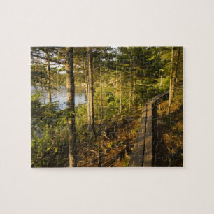 Puzzle Une passerelle en bois dans le parc national d'Aca
