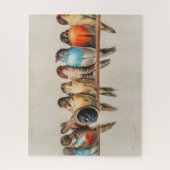 Puzzle Une perche d'oiseaux par Hector Giacomelli (Vertical)