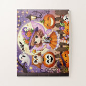 Puzzle Une petite fille en costume de fée à Halloween (Vertical)