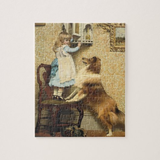 Puzzle Une petite fille et son abri par Burton Barber (Vertical)