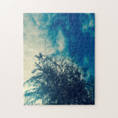 Puzzle Une photo de Weeping Willow et du ciel bleu (Vertical)