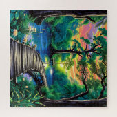 Puzzle Une promenade en bois sinueuse (Horizontal)