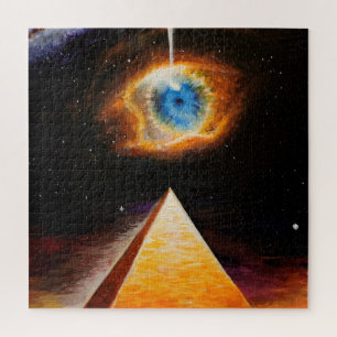 Puzzle Une pyramide sous l'oeil cosmique de dieu