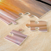 Puzzle Une queue de baleine au coucher du soleil (Côté)