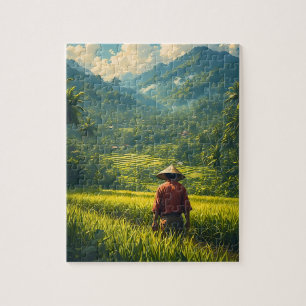 Puzzle Une récolte paisible