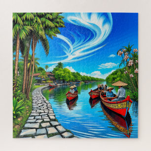 Puzzle Une rivière pittoresque