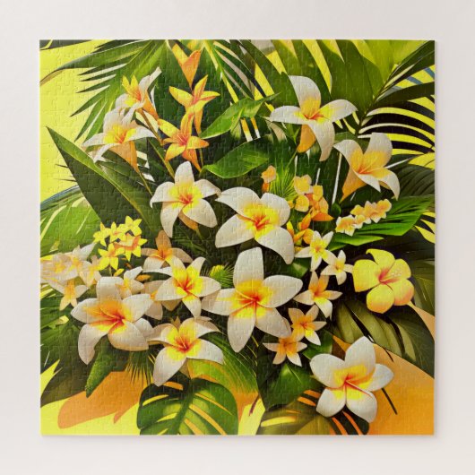 Puzzle Une scène florale tropicale (Vertical)