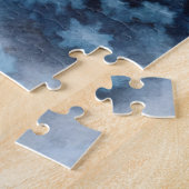 Puzzle Une scène hivernale neigeuse (Côté)