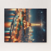 Puzzle Une scène nocturne à Paris France (Horizontal)