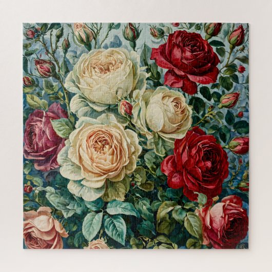 Puzzle Une splendeur rose. Bouquet floral de roses. (Vertical)