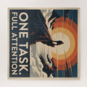 Puzzle Une tâche. Attention totale (Horizontal)