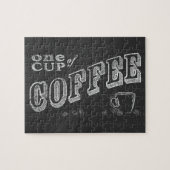 Puzzle une tasse d'ART de CRAIE de café (Horizontal)