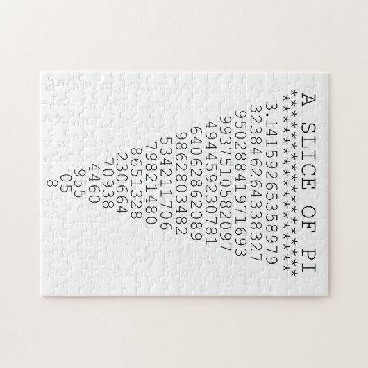 Puzzle Une tranche de chiffres de pi (Horizontal)