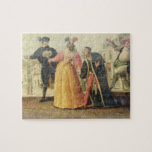 Puzzle Une troupe de Commedia Dell'Arte avant une (Horizontal)