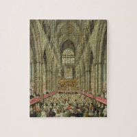 Une vue intérieure d'Abbaye de Westminster sur le