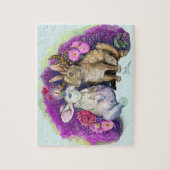 Puzzle Unibunny Bisses Jackalope Amour magique (Vertical)