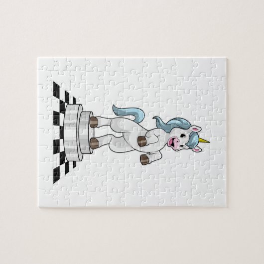 Puzzle Unicorn at Chess (Horizontal)