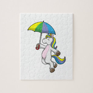 Puzzle Unicorn avec Umbrella