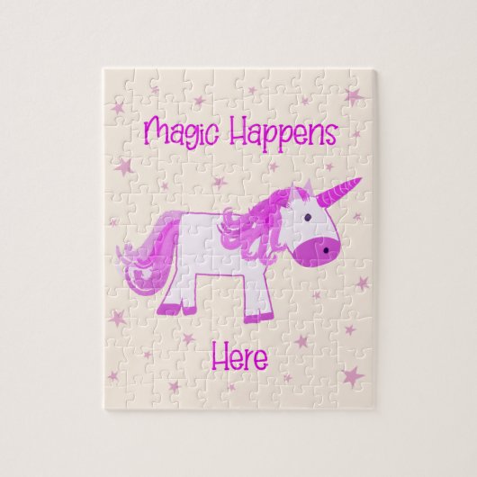Puzzle Unicorn - La magie se passe ici (Vertical)
