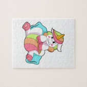 Puzzle Unicorn shy with Pillow (Horizontal)
