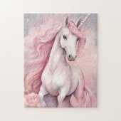 Puzzle Unicorn Wall Clock (Vertical)