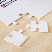 Puzzle Unicorne à la natation avec anneau de nage (Côté)