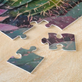 Puzzle Unicorne Abstraite lunatique et succulents (Côté)