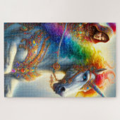 Puzzle Unicorne arc-en-ciel (Horizontal)