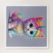 Puzzle Unicorne arc-en-ciel Kitten (Horizontal)