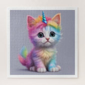 Puzzle Unicorne arc-en-ciel Kitten (Vertical)