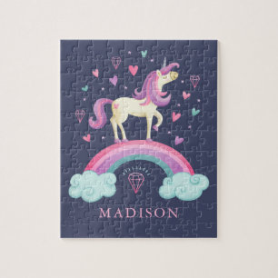 Puzzle Unicorne arc-en-ciel magique