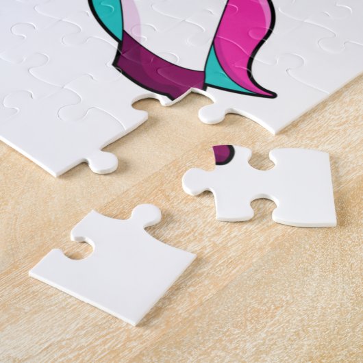 Puzzle Unicorne avec étoile (Côté)