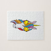 Puzzle Unicorne avec lunettes de soleil (Horizontal)