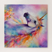 Puzzle Unicorne couleur Pastel (Horizontal)