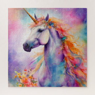 Puzzle Unicorne couleur Pastel