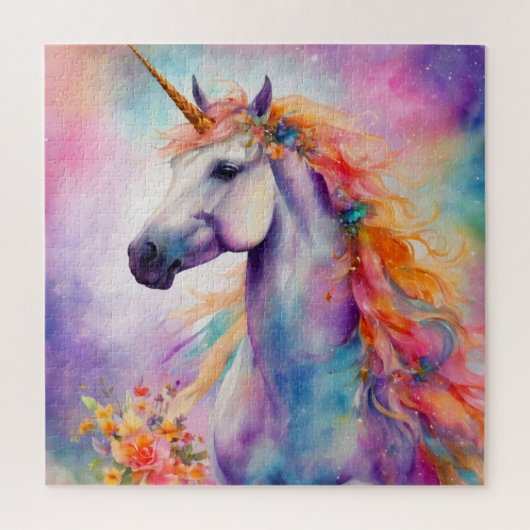 Puzzle Unicorne couleur Pastel (Vertical)