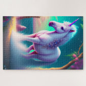 Puzzle Unicorne dans l'art forestier (Horizontal)