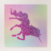 Puzzle Unicorne de la Parties scintillant Ombre Abstraite (Horizontal)