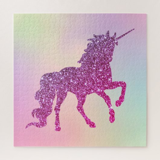 Puzzle Unicorne de la Parties scintillant Ombre Abstraite (Vertical)
