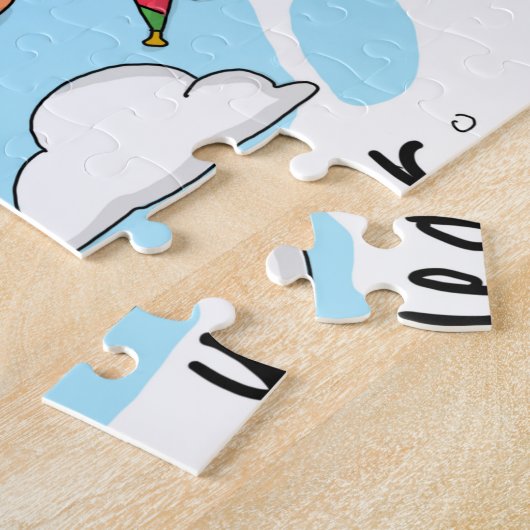 Puzzle Unicorne de Noël (Côté)