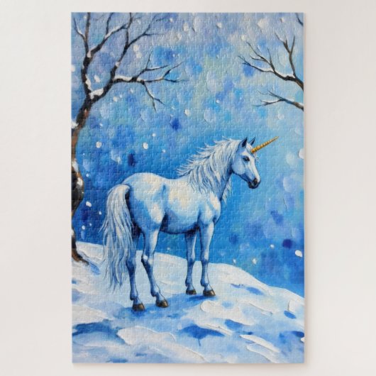 Puzzle Unicorne d'hiver (Vertical)
