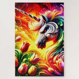 Puzzle Unicorne en colère