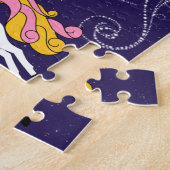 Puzzle Unicorne et parapluie Whimsical Cartoon Art (Côté)