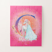 Puzzle Unicorne et princesse avec la lettre du château G  (Vertical)