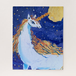 Puzzle Unicorne "L'art des enfants"