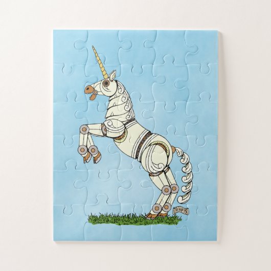 Puzzle Unicorne mécanique (Vertical)