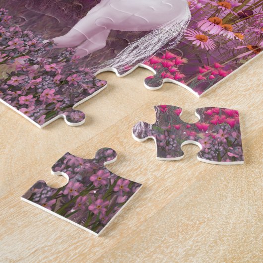 Puzzle Unicorne rose (Côté)