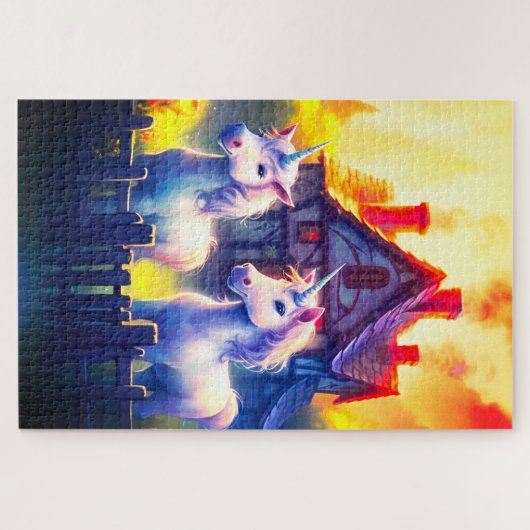 Puzzle Unicornes d'animal (Horizontal)