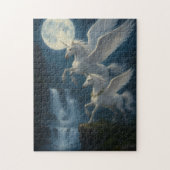 Puzzle Unicorns in flight - (Vertical)
