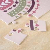 Puzzle Unicorns Rainbows : Pastel Magic Arrière - plan. (Côté)
